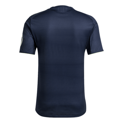 Autêntico Real Madrid Fora Futebol Camisas 2025/26 Marinha