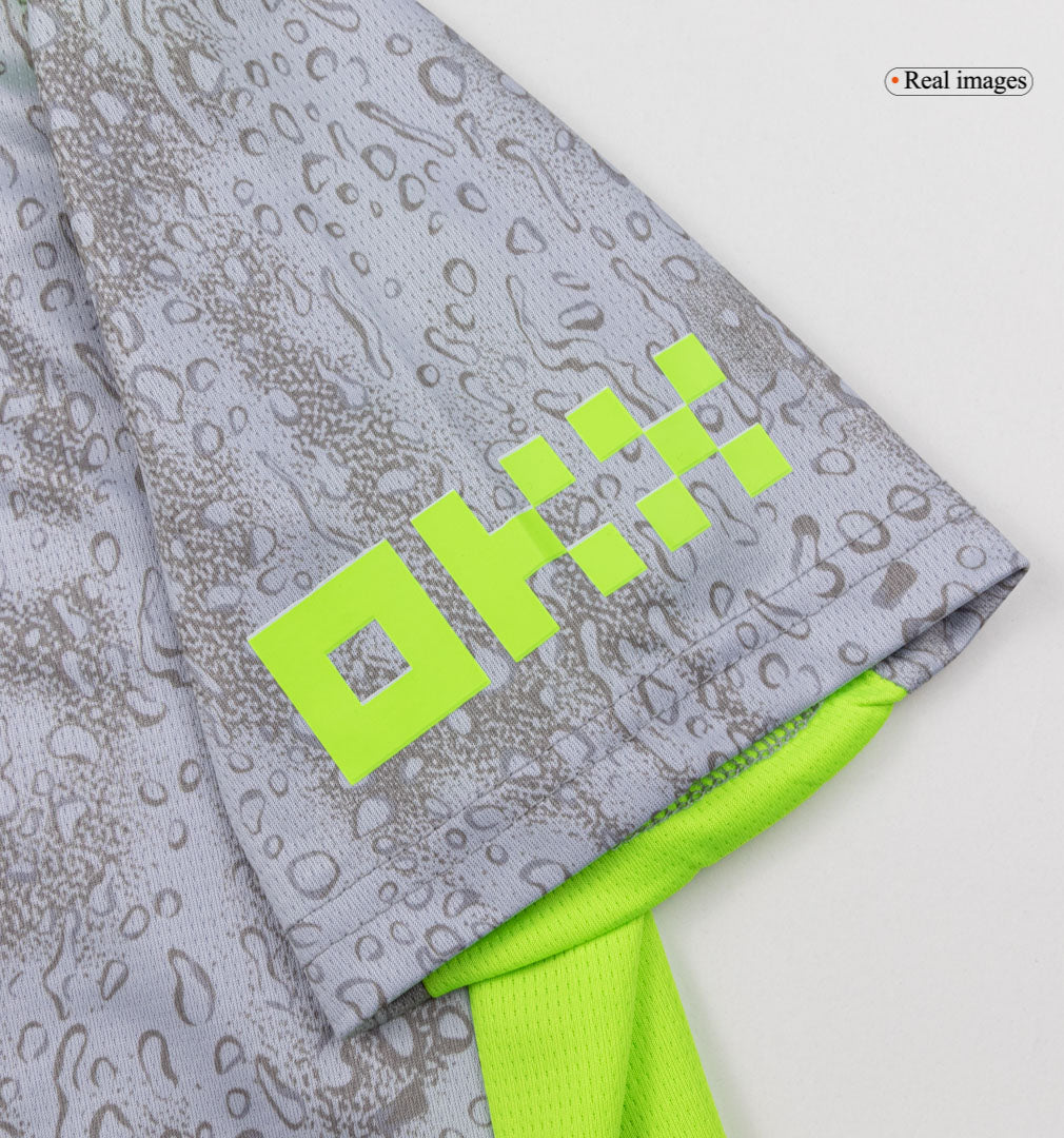 Manchester City Infantil 
 Terceira Conjunto (Camisa+Shorts+Meias) 2025/26 Cinza