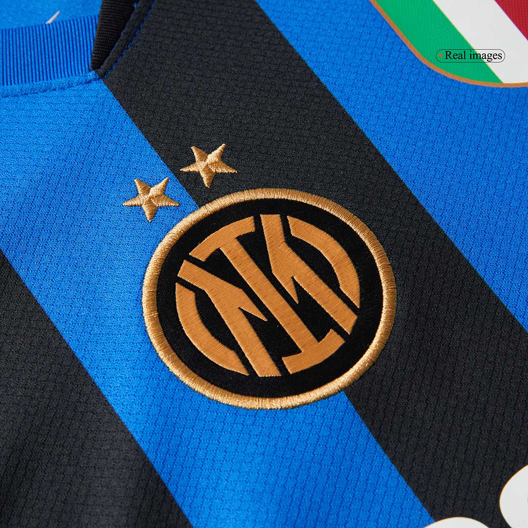 Camisola de futebol LAUTARO #10 Inter de Mil?o Home personalizada 2024/25