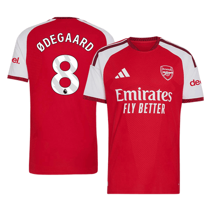 Versão do Jogador ØDEGAARD #8 Arsenal Casa Futebol Camisas 2026/27 Vermelho