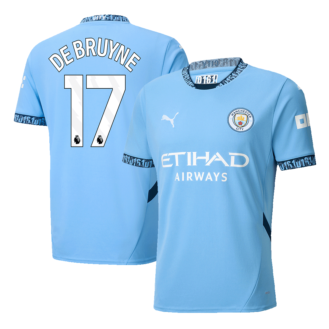 DE BRUYNE #17 Manchester City Home football shirt 2024/25