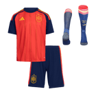 Spain Infantil 
 Casa World Cup Futebol Camisa Conjunto (Camisa+Shorts+Meias) 2026 Vermelho
