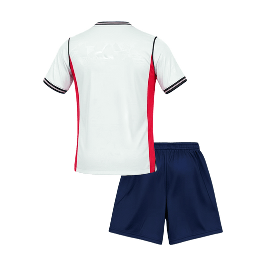 England Infantil Casa Copa do Mundo Futebol Camisa Conjunto (Camisa+Shorts) 2026 Branco - camisola de futebol para