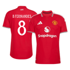 Versão do Jogador B. FERNANDES #8 Manchester United Casa Futebol Camisas 2026/27 Vermelho - UCL