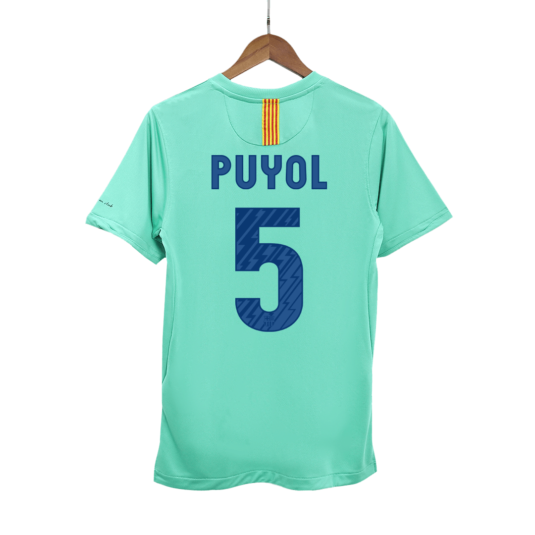 Camisola PUYOL #5 Barcelona Retro Away Soccer Shirt 2010/11