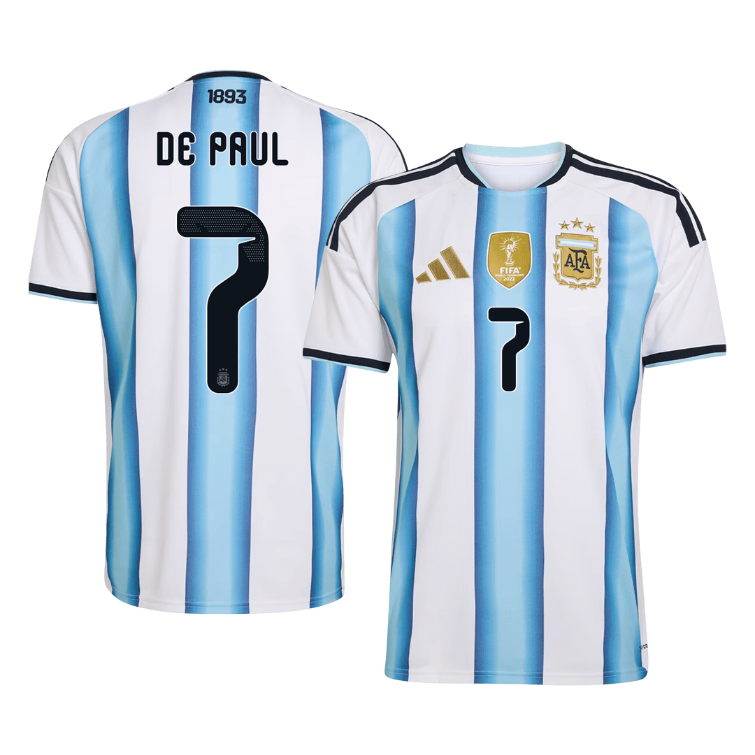 【Super Qualidade】DE PAUL #7 Argentina
 Casa Futebol Camisa 2026