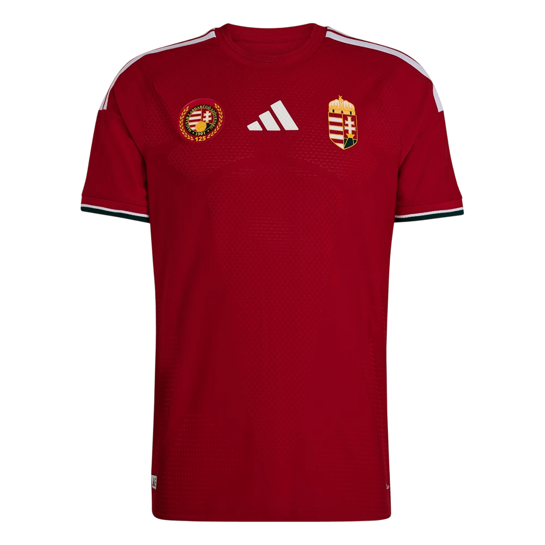 Versão do Jogador Hungría Casa Copa do Mundo Futebol Camisas 2026 Vermelho