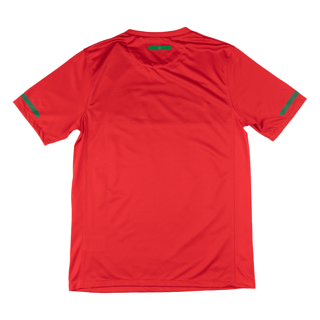 Retrô Portugal Casa Camisa 2010 Vermelho