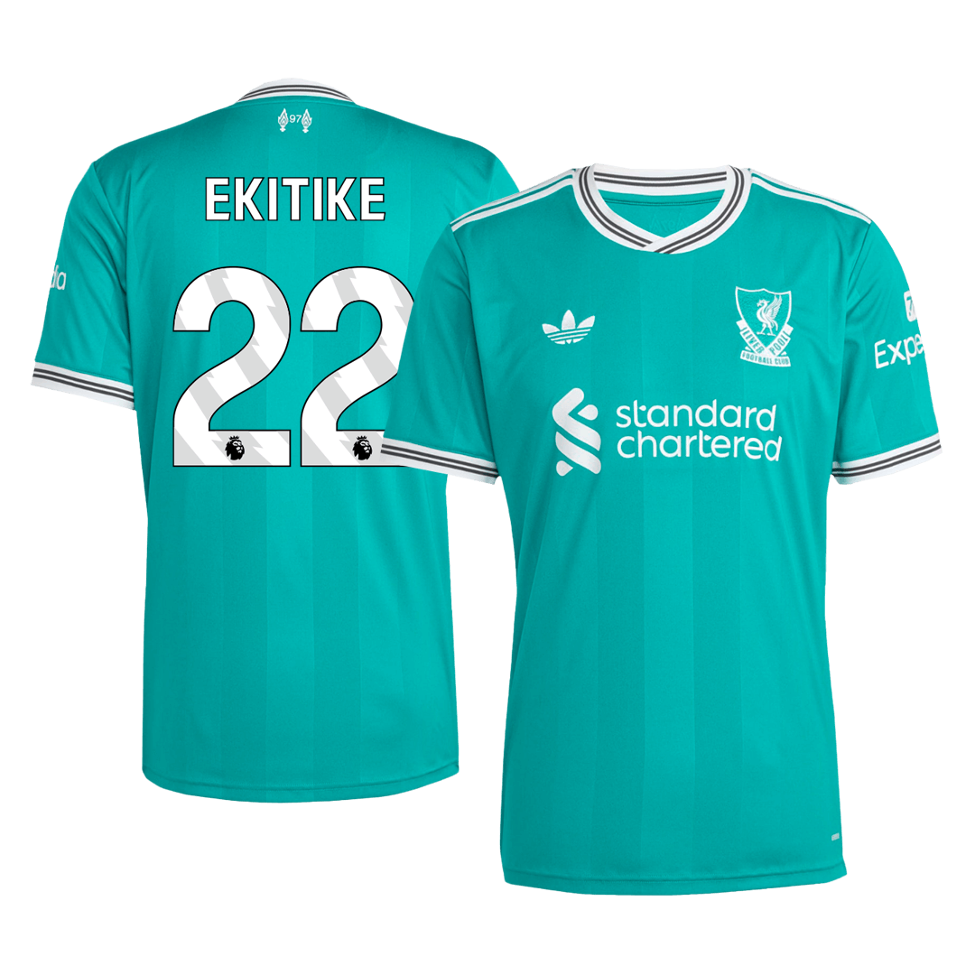 EKITIKE #22 Liverpool Terceira Camisa 2025/26 Verde