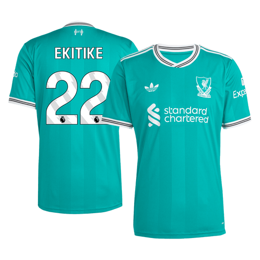 EKITIKE #22 Liverpool Terceira Camisa 2025/26 Verde