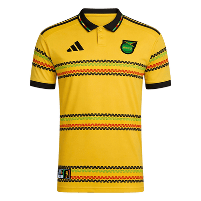 Jamaica Casa Camisa Copa do Mundo 2026 Amarelo - camisola de futebol para adeptos em