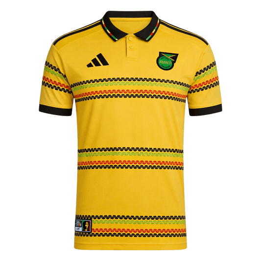 Jamaica Casa Camisa Copa do Mundo 2026 Amarelo - camisola de futebol para adeptos em