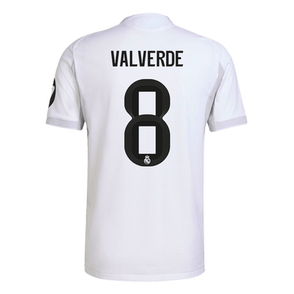 Autêntico VALVERDE #8 Real Madrid Casa Futebol Camisas 2025/26 Branco