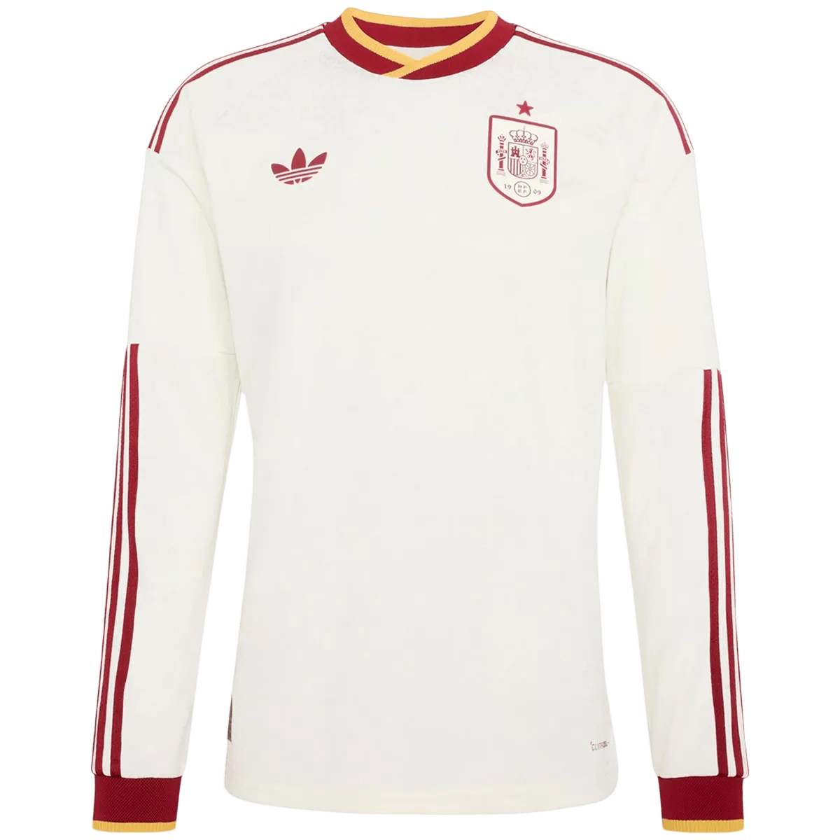 Espanha Fora Manga comprida Camisa 2026 Branco