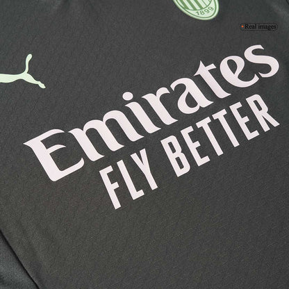 Camisola de futebol autêntico PULISIC #11 AC Milan Third Away 2024/25