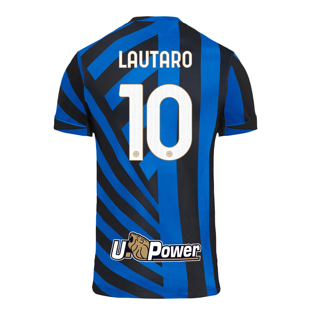 Camisola de futebol LAUTARO #10 Inter de Mil?o Home personalizada 2024/25