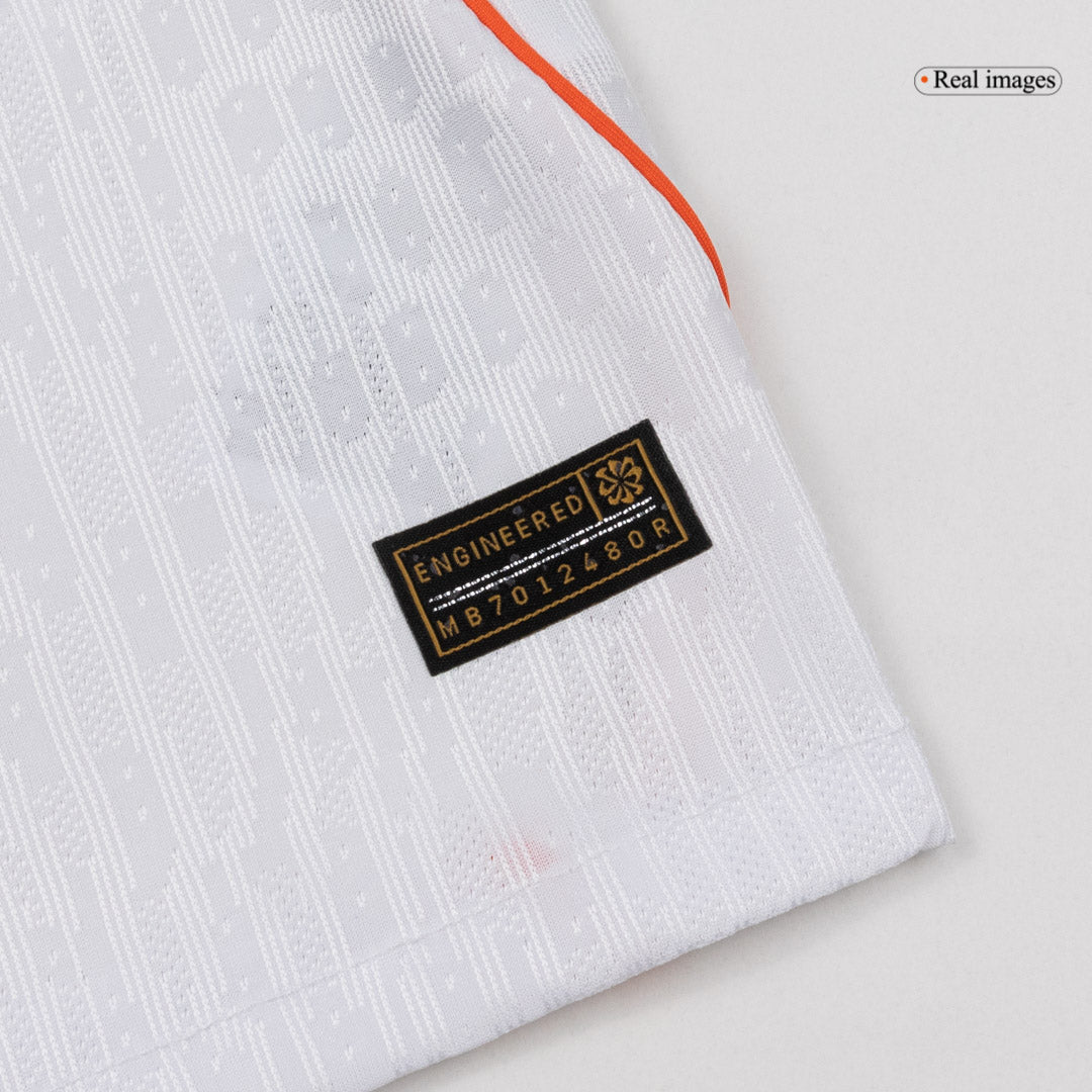 Versão do Jogador F.DE JONG #21 Netherlands Fora Copa do Mundo Futebol Camisas 2026 Branco