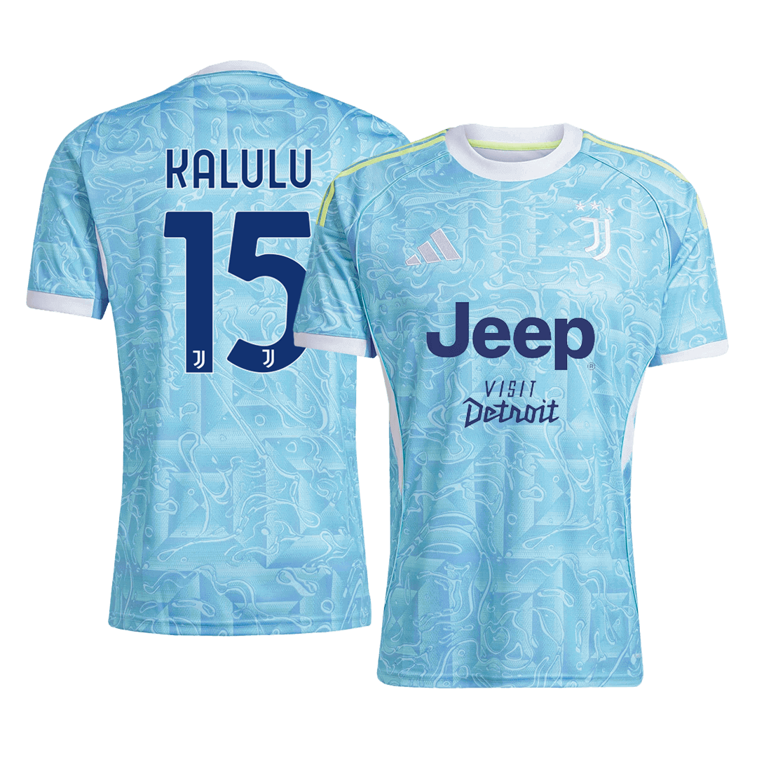 KALULU #15 Juventus Fora Camisa 2025/26 Azul