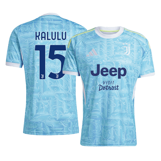 KALULU #15 Juventus Fora Camisa 2025/26 Azul