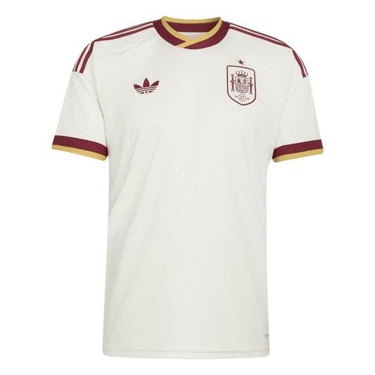 Spain Fora Camisa Copa do Mundo 2026 Branco - camisola de futebol para adeptos em Portugal