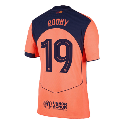 Autêntico ROONY #19 Barcelona Fora Terceira UCL Futebol Camisas 2025/26
