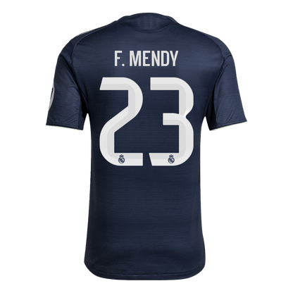 Autêntico F.MENDY #23 Real Madrid Fora Futebol Camisas 2025/26 Marinha