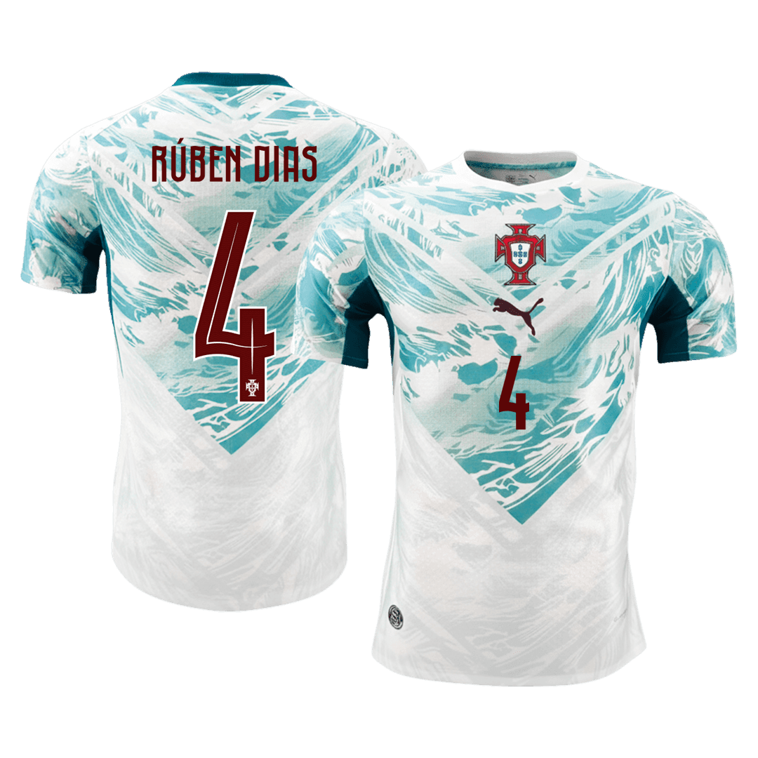 Versão do Jogador RÚBEN DIAS #4 Portugal Fora Copa do Mundo Futebol Camisas 2026
