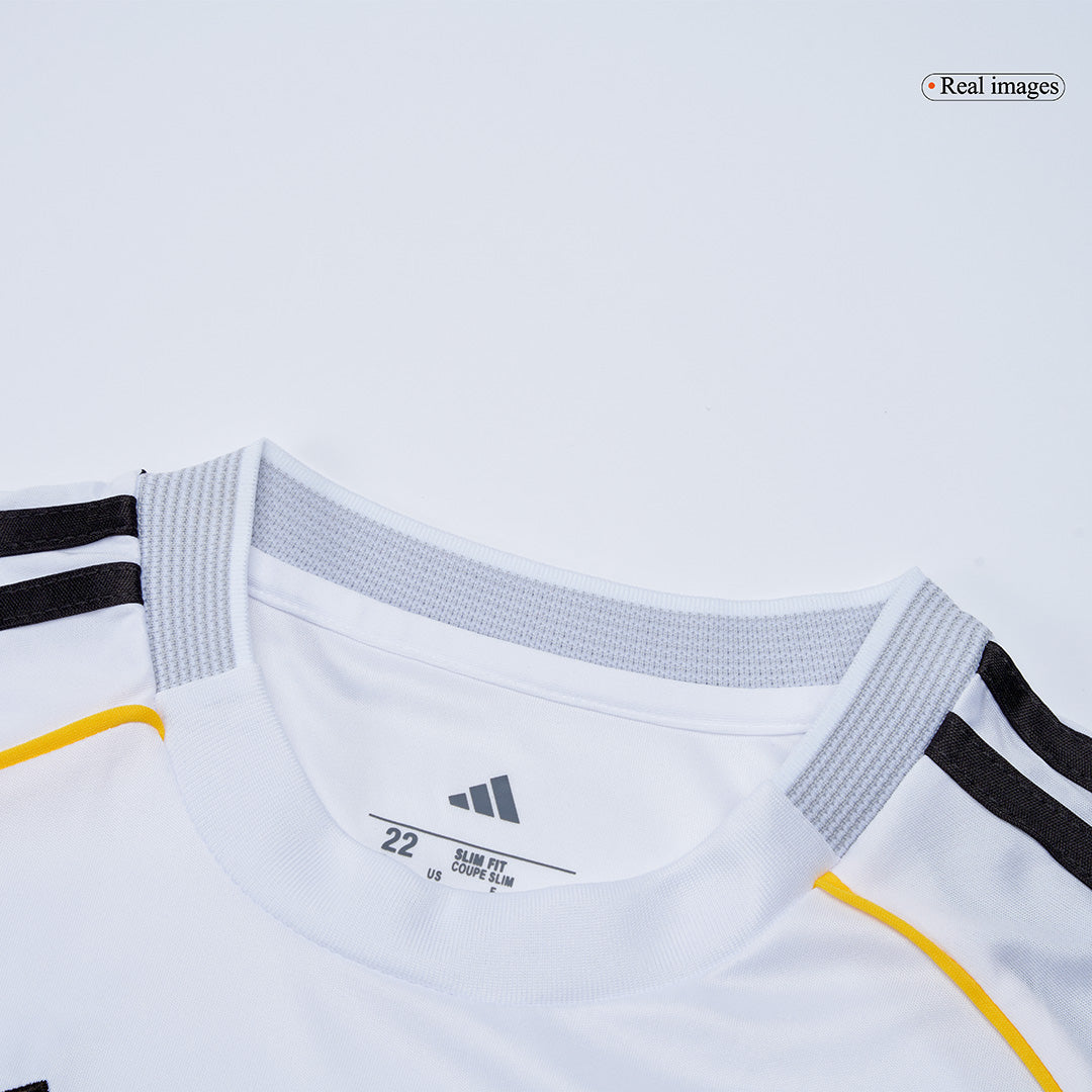 Infantil Real Madrid Casa Futebol Camisa Conjunto(Camisa+Calção) 2025/26 Branco