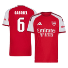 Versão do Jogador GABRIEL #6 Arsenal Casa Futebol Camisas 2026/27 Vermelho - UCL