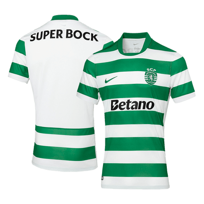 Sporting CP Casa Camisa 2025/26-Verde&branco