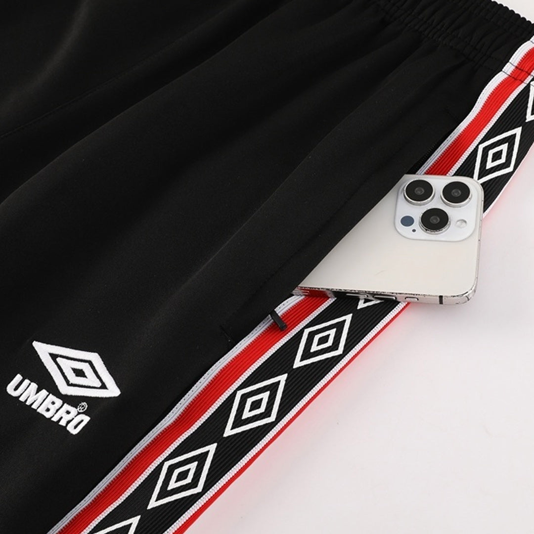 Manchester United Treino Jaqueta Conjunto (Jaqueta + Calças) 2025/26 Vermelho&Preto
