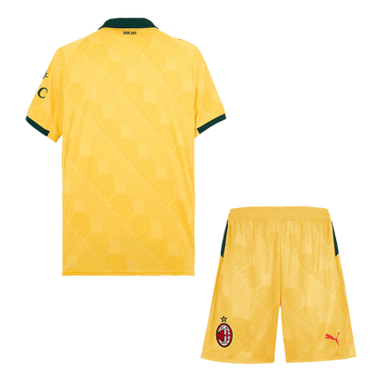 AC Milan Fora Terceira Camisa Conjunto (Camisola + Calções) 2025/26- Amarelo