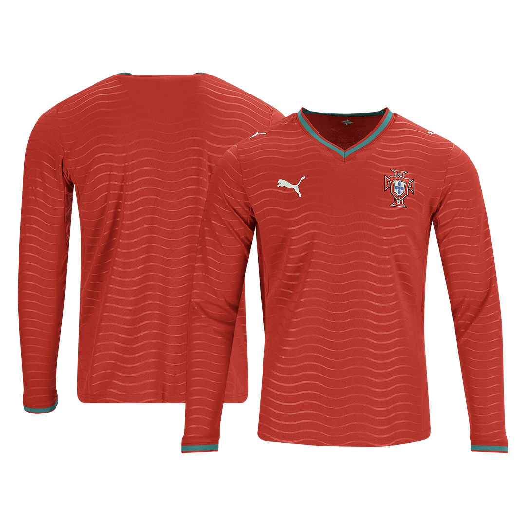 Portugal Casa Manga comprida Camisa 2026 Vermelho