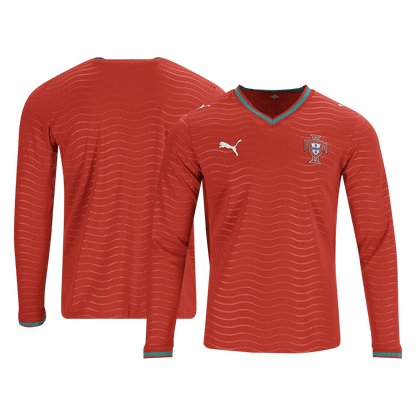 Portugal Casa Manga comprida Camisa 2026 Vermelho