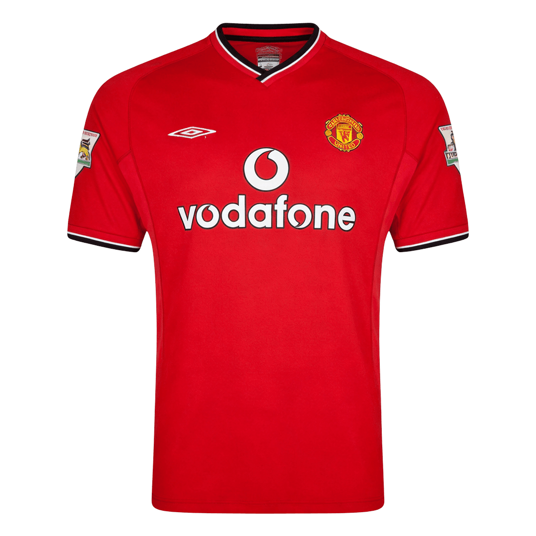 Retrô Manchester United Casa Camisa 2000/02 Vermelho