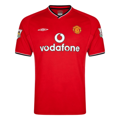 Retrô Manchester United Casa Camisa 2000/02 Vermelho
