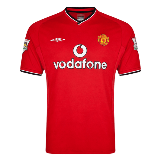 Retrô Manchester United Casa Camisa 2000/02 Vermelho