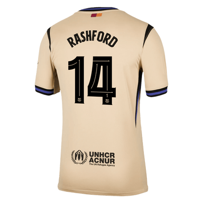 RASHFORD #14 Barcelona Fora Camisa 2025/26- Amarelo