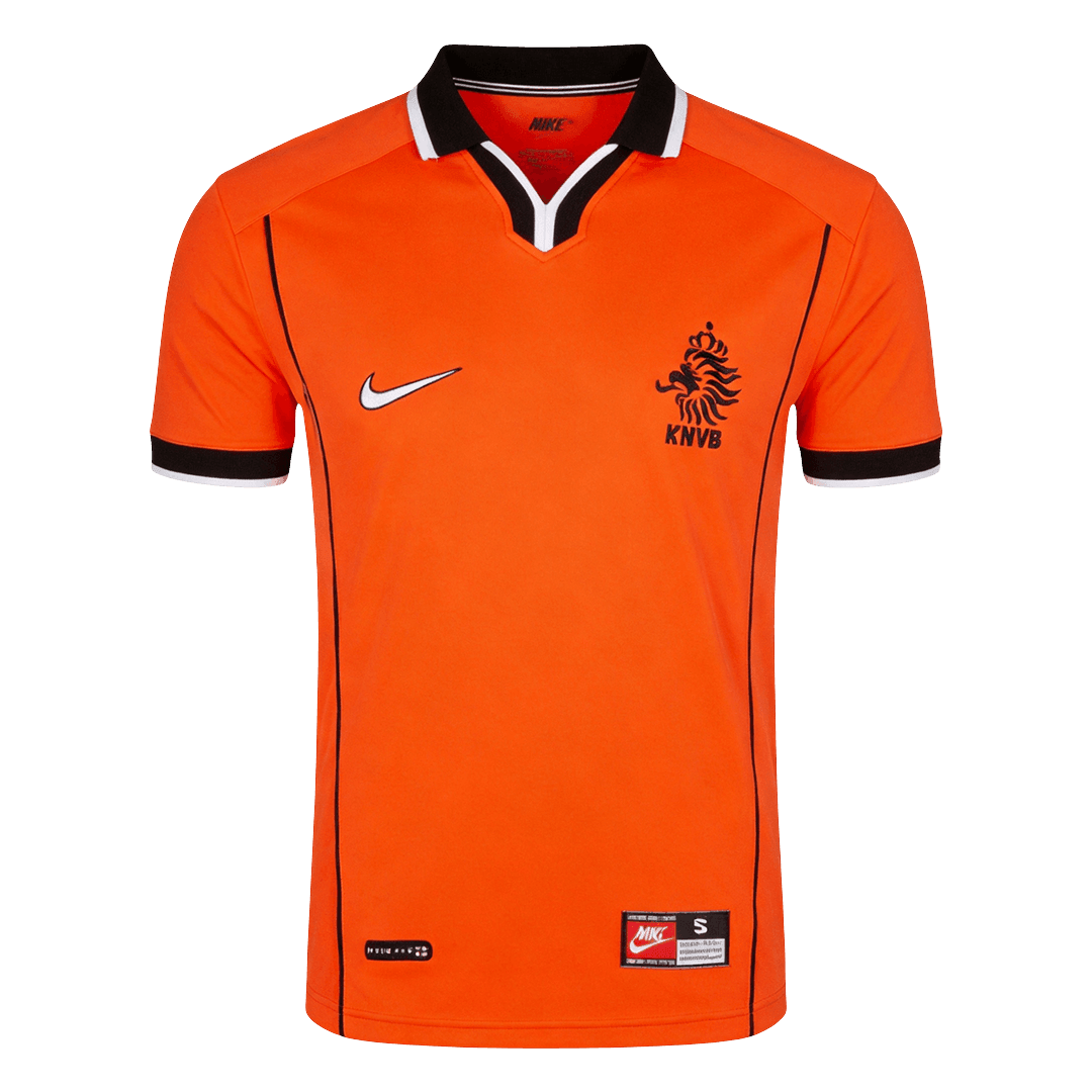 Retrô Netherlands Casa Copa do Mundo Camisa 1998 Laranja
