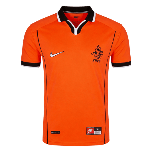 Retrô Netherlands Casa Copa do Mundo Camisa 1998 Laranja
