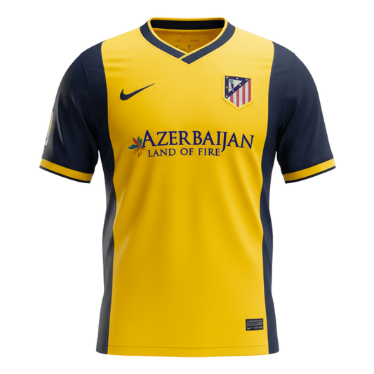 Retrô Atletico Madrid Fora Camisa 2013/14 Amarelo