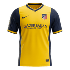 Retrô Atletico Madrid Fora Camisa 2013/14 Amarelo