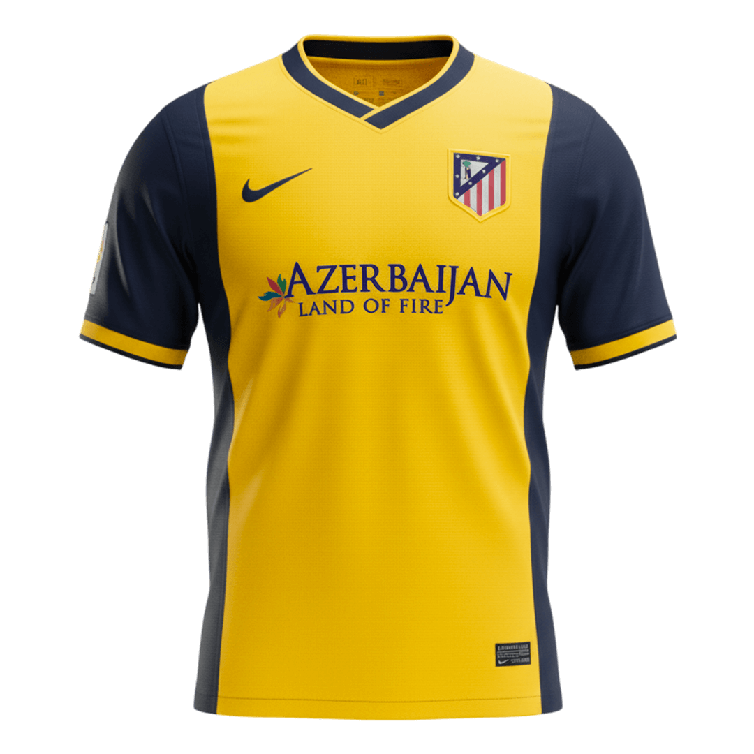 Retrô Atletico Madrid Fora Camisa 2013/14 Amarelo