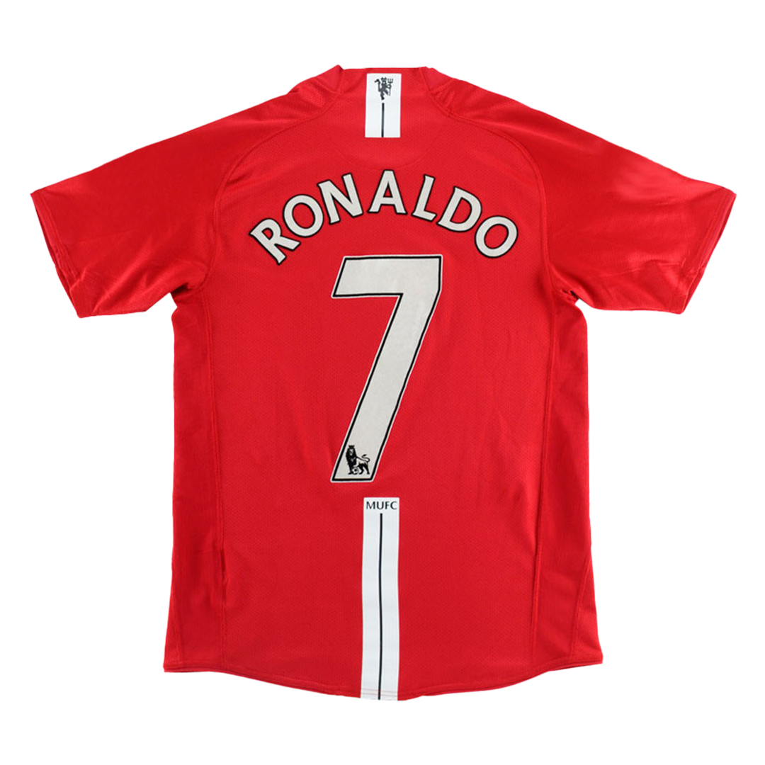 Camisola Manchester United RONALDO #7 Camisola de futebol personalizada 2007/08