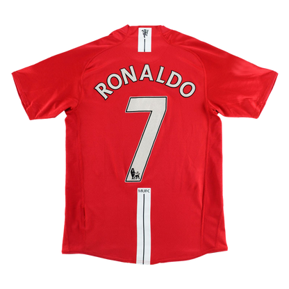 Camisola Manchester United RONALDO #7 Camisola de futebol personalizada 2007/08