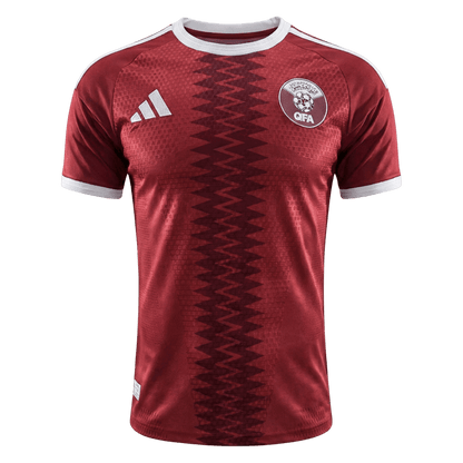 Versão do Jogador Catar Casa Copa do Mundo Futebol Camisas 2026 Vermelho