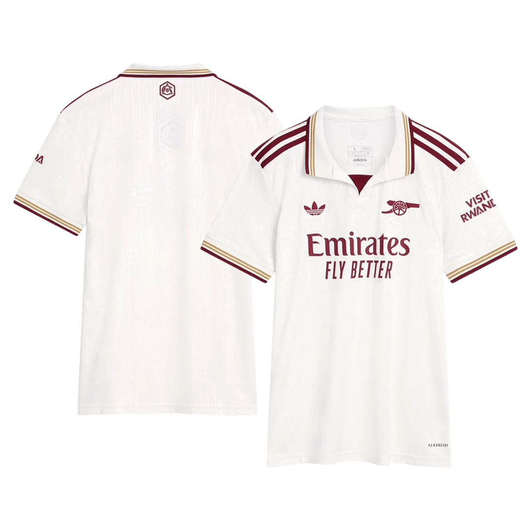 Mulheres Arsenal Terceiro De Distância Camisa 2025/26 Branco
