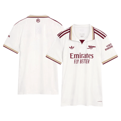 Mulheres Arsenal Terceiro De Distância Camisa 2025/26 Branco