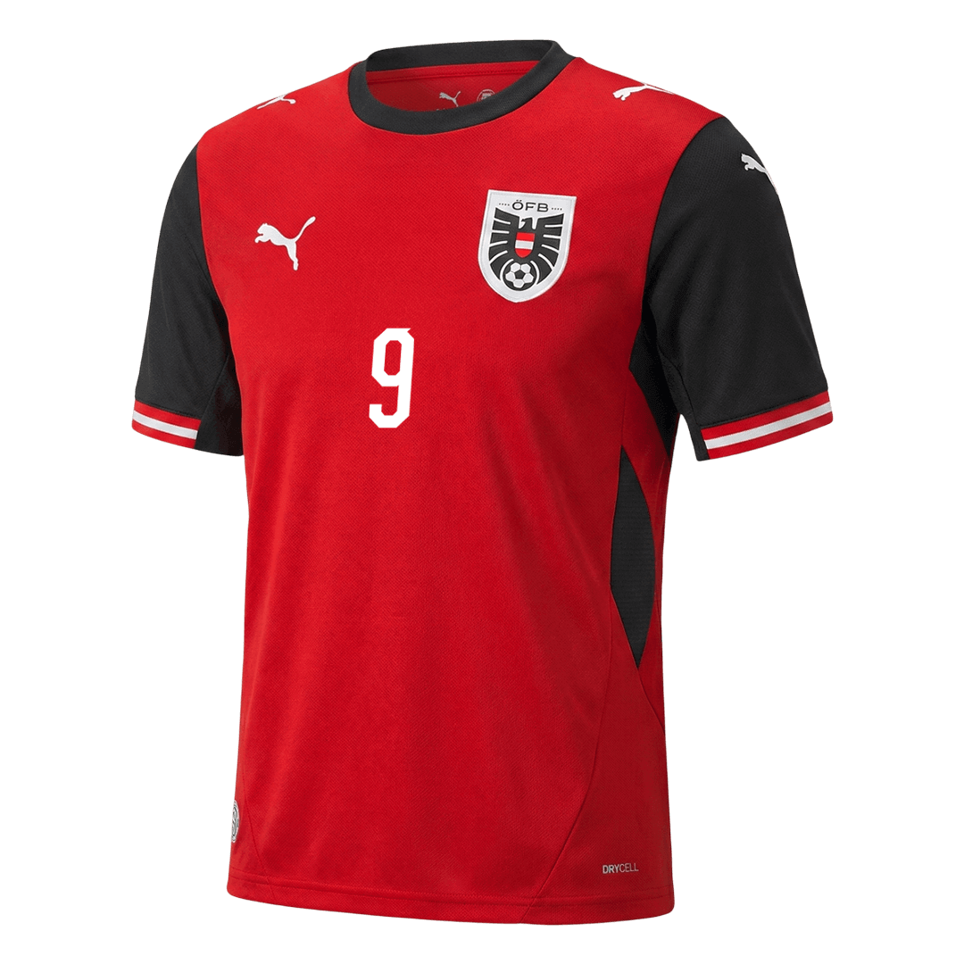 SABITZER #9 Áustria Casa Camisa Copa do Mundo 2026 Vermelho