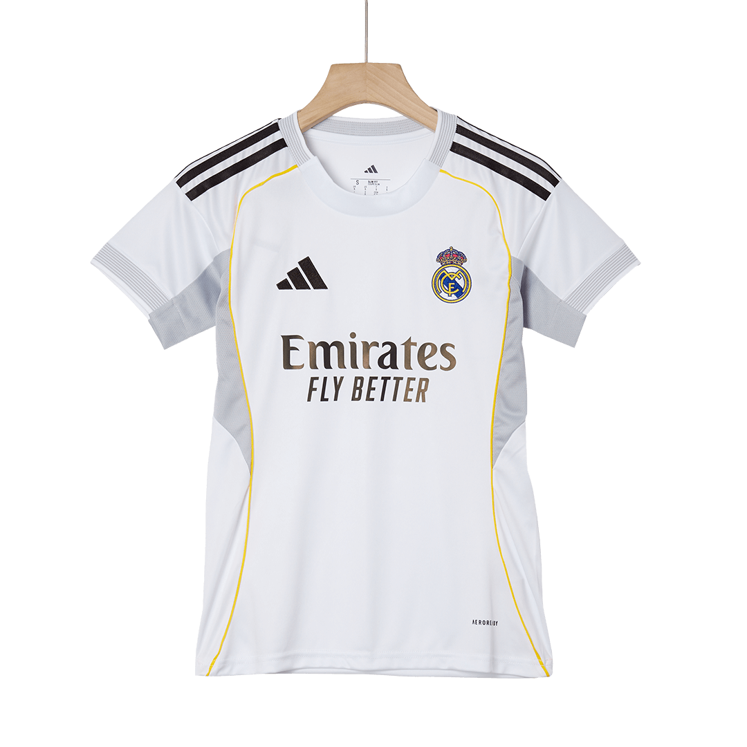 Mulheres Real Madrid Casa Futebol Camisa 2025/26 Branco